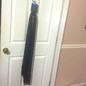 Mixit Skinny Scarf with fringed tassel ends, 75” long; wear multiple ways